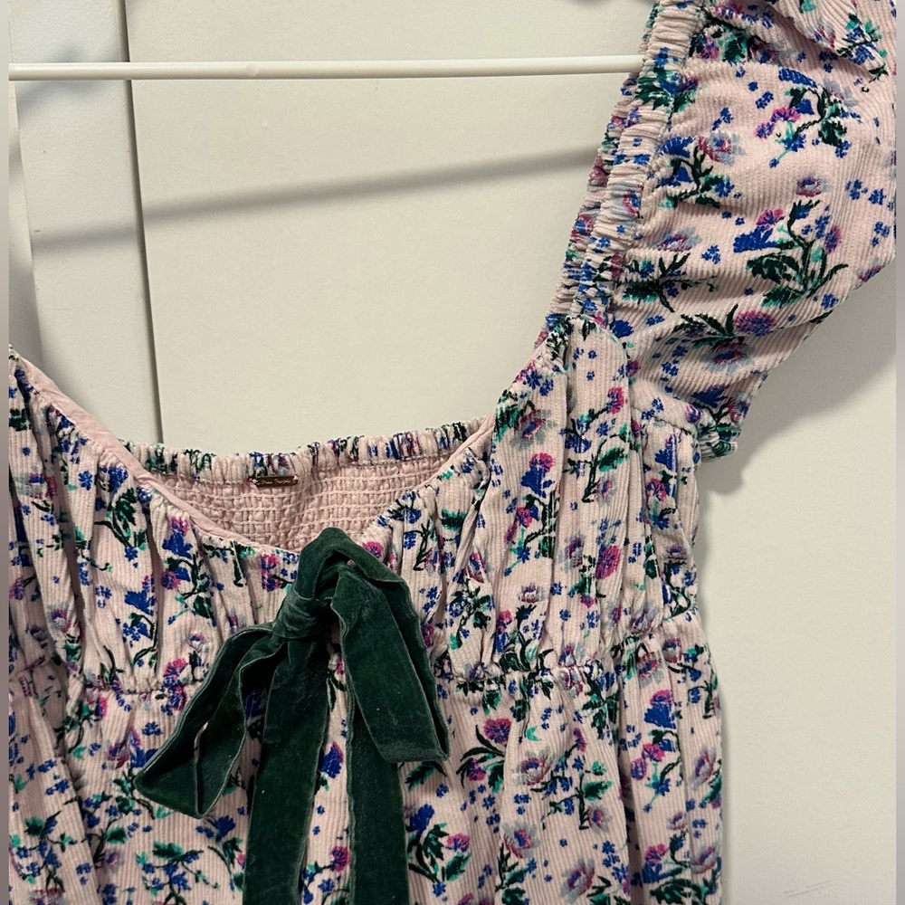 Free People mini Babydoll Corduroy Dress XS